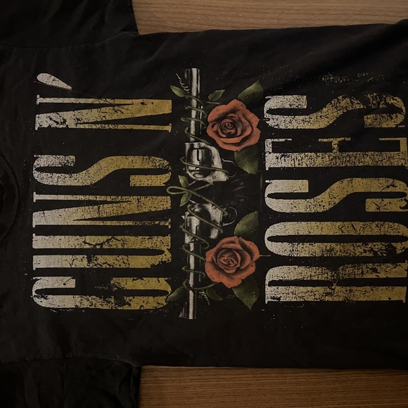 Black Graphic T-Shirt with Band Logo - Picture 2 of 3